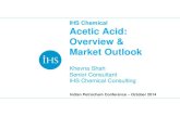 IHS Chemical Acetic Acid: Overview & Market Outlookeliteconferences.com/wp-content/uploads/2014/11/U.pdf · Indian Petrochem Conference – October 2014 IHS Chemical Acetic Acid: