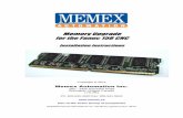 Memory Upgrade for the Fanuc 15B CNC - Memex Inc.memex.ca/wp-content/uploads/M100711D-MAI-Memory-Upgrade-for-Fanuc...Memory Upgrade for the Fanuc 15B CNC ... megabytes) of part program
