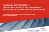 Language Communication: A key safety factor for the ... Presentations/RMIT.pdfproficiency Aviation English ... Using a valid and reliable English language proficiency test solution