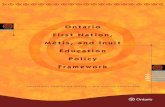 Ontario First Nation, Métis and Inuit Education Policy … cooperation and partnerships with First Nation, Métis, and Inuit families, communities, and organizations, First Nation