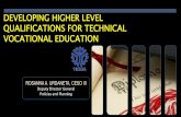 DEVELOPING HIGHER LEVEL QUALIFICATIONS …peac.org.ph/wp-content/uploads/2017/12/Developing-Higher-Level...We in TESDA promote lifelong learning by developing ... in the Curriculum
