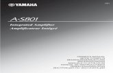 Integrated Amplifier Amplificateur Intégré ... - Yamaha Amplifier Amplificateur Intégré. ... For supplying power to a Yamaha AV accessory. For ... 2 A AMP Turns this unit on ...