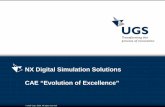 Evolution of Excellence- NX CAE Solutions · PDF fileNX Design Simulation NX Motion Simulation Simulation Process Studio Simulation Process Studio Customer WCustomer Wiizardszards