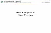 OSHA Subpart R: Steel Erection - Academic Server| …academic.csuohio.edu/duffy_s/Section_17.pdf ·  · 2008-05-14OSHA Subpart R: Steel Erection. Section 17 1926 Subparts R ... Cranes