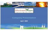 SEPC Format Company Overview Apr 09 - Shriram … Process industry Mr. G Sugathan Sr. Vice President – Metallurgy B. Tech (Annamalai University); Over 20 years of experience and
