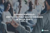 Extensis portfolio: How to Effectively Manage Thousand of Digital Assets