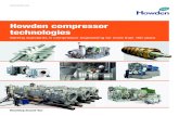 Howden compressor technologies Documents/water... · 4 API 618 performance Power up to 33 MW – Pressure 600 bar Rod load up to 1,800 kN Reciprocating compressors: API 618 and diaphragm
