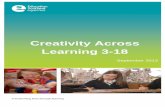 Creativity across learning 3-18 impact report · PDF fileinter-disciplinary ways. Creativity is very clearly at the heart of the ... In reading the report three key themes stood out