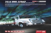 2016 HINO 258ALP - psndealer.compsndealer.com/dealersite/images/newvehicles/2016/nv1007464_2.pdf · Like the Hino 258LP the 258ALP provides a low prole platform ideally suited to