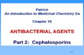 ANTIBACTERIAL AGENTS - Cephalosporins -  SAR (Structure Activity Relationship )