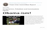 Gangsterism, Tribalism and Communism Obama-ism!saintaugustineteaparty.org/pdf/Town Crier Committee Vol 4 No 08.pdf · Page 2 of 16 The Ztake-over [ is happening right before our eyes.