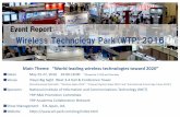 Wireless Technology Park(WTP)2016 Latest trends of terahertz communications technology” [Admission free] “Trends of the practical application of IoT and Sensor network” [Charged]