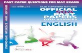 PAST PAPER QUESTIONS FOR MAY EXAMS - Elgin · PDF filePAST PAPER QUESTIONS FOR MAY EXAMS Of cial SQA past paper questions for Maths, Biology, Physics and Chemistry - from Standard
