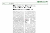 Publication The Economic Times Date 13.08 ... - · PDF fileReligare Credit's Maiden Fund ... project cash flows and estab- ... that is registered with the Securities and Ex- HYBRID