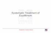 Systematic Treatment of Equilibrium - University of ...alpha.chem.umb.edu/chemistry/ch311/week3.pdfSystematic Treatment of EquilibriumSystematic Treatment of Equilibrium • Methodology