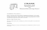crane - Massachusetts Institute of Technology · PDF fileCRANE Erection And Maintenance Of Manual Revolving Doors Installation Procedures : Please read these directions before beginning