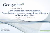 Zero-Valent Iron for Groundwater Remediation Lessons ... · PDF fileZero-Valent Iron for Groundwater Remediation ... and • Indication of rate of passivation/potential fouling. ...