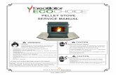 PELLET STOVE SERVICE MANUAL - Hearth & Home · PDF fileone lead from the voltmeter must be connected to the blue wire on the motor and the other lead connected to the white wire from