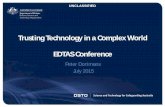 Trusting Technology in a Complex World EDTAS … Technology in a Complex World EDTAS Conference ... David Crone, Patricia Dexter, ... “Trusting technology in a Complex world: ...