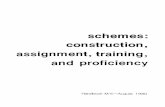 schemes: construction, - · PDF fileSchemes: Construction, Assignment, Training, and Proficiency 433.3 TABLE OF CONTENTS ... encounter learning difficulties because of carrier routes