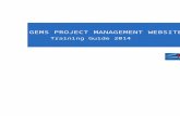 2014 End User Training Manual template - NC … Documents/2014... · Web viewGEMS PROJECT MANAGEMENT WEBSITE Training Guide 2014 User Guide Table of Contents Table of Contentsi GCC