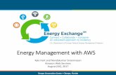 Energy Management with AWS -   · PDF fileARCHITECTURE Data Backups Integrated App Deployments ... Lambda Amazon API Gateway ... Amazon Redshift and Amazon Elasticsearch, and a