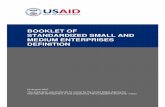 BOOKLET OF STANDARDIZED SMALL AND MEDIUM ENTERPRISES ...pdf.usaid.gov/pdf_docs/PNADM845.pdf · STANDARDIZED SMALL AND MEDIUM ENTERPRISES DEFINITION ... OECD Organization for Economic