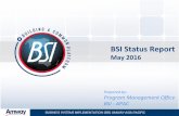 BSI Status Report - Amway Australia Assets/BSI/PDFs... · BSI Status Report May 2016 ... • Project work plan Malaysia & Brunei has been finalized and ... • Completion of MD50
