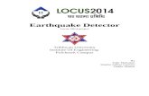 Earthquake Detectorflipkarma.com/media_dir/main_documents/earthquake%20detector.pdf · Earthquake Detector Locus 2014 project Tribhwan University Institute Of Engineering Pulchowk