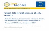 Global data for diabetes and obesity research Co-ordinator, University of Cambridge, UK The InterConnect Project Between-population differences in incidence of type 1 diabetes •