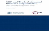 CBP and Trade Automated Interface Requirements ABI CATAIR - Customs and Trade Automated Interface Requirements Dec 12, 2016 DRAFT – NAFTA ... 10 NAFTA Duty Deferral Header Control