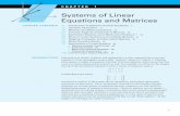 Systems of Linear Equations and Matrices - … Chapter 1 Systems of Linear Equations and Matrices 1.1 Introduction to Systems of Linear Equations Systems of linear equations and their