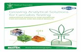 Growing Analytical Solutions for Cannabis Testing111).pdf · Whether you’re determining cannabinoids, residual solvents, pesticides, ... cannabis testing because they quickly separate