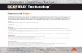 SCOFIELD Texturetop SCOFIELD · PDF fileSCOFIELD Texturetop is the superior solution for resurfacing and texturing interior or exterior concrete . surfaces for commercial, industrial,