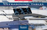 BIO DEX Ultrasound Tables - JRT Associatesjrtassociates.com/pdfs/ultrasound_tables.pdf · Ultrasound Tables 1-800-224-6339 ... IODEX •Ergonomic design helps prevent musculoskeletal