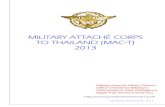 MILITARY ATTACHÉ CORPS TO THAILAND (MAC-T) 2013 - rtarf.mi…j2.rtarf.mi.th/mact2013.pdf · MILITARY ATTACHÉ CORPS TO THAILAND (MAC-T) 2013 Military Attaché Affairs Division Office
