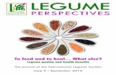 PERSPECTIVES - NS semeils.nsseme.com/assets/LegumPerspect9.pdf · Legume Perspectives 3 Issue 6 • January 2015 s ... New challenges in breeding for quality in chickpea, ... legume