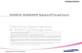 Device Operation & Timing Diagram - Samsung Operation & Timing Diagram DDR3 SDRAM Specification - 2 - Device Operation DDR3 SDRAM Rev. 1.4 Revision History Revision No. History Draft