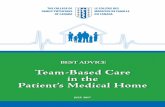 Team-Based Care in the Patient’s Medical Homepatientsmedicalhome.ca/files/uploads/BAG_TeamBasedCare_ENG.pdf · important element of working in teams. ... A primary care network