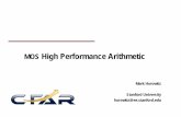 MOS High Performance Arithmetic - Inriaarith23.gforge.inria.fr/slides/Horowitz.pdf · MOS High Performance Arithmetic ... Psuedo-nMOS CMOS Pre-Charge W W 2W 2W. Carry Chains, ...
