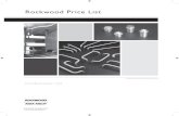 Rockwood Manufacturing Price List -    1999-2015 Rockwood Manufacturing Company. 3 ... Price Book Code Rockwood Code BHMA ... Rixson, Rockwood, SARGEnt and Yale,