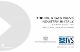 THE OIL & GAS VALVE INDUSTRY IN ITALY - Home | · PDF fileTHE OIL & GAS VALVE INDUSTRY IN ITALY ... One out of two ball valves produced in EU is Made in Italy ... Source: oil & gas