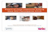Extent of Food Insecurity Among Iowa WIC Participants … Food Security... · Agency Report Template ... Extent of Food Insecurity Among Iowa WIC Participants ... questions had been