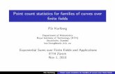 Point count statistics for families of curves over finite ...kowalski/kurlberg-expsums.pdf · Point count statistics for families of curves over nite elds P ar Kurlberg Department