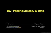 BGP Peering Strategy & Data - 2017. · PDF file28/02/2017 BGP Traffic Engineering, Andy Davidson 3 Complexity Life starts out very simply, “send traffic to peers if possible, then