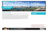 12 DAY HIGHLIGHTS TOUR EAST COAST USA & CANADA · PDF fileConfirmation apply and take precedence over the information in this brochure. ... Overnight: Travelodge Fallsview or similar,