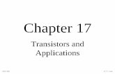 Chapter 17 - Transistors and · PDF fileField-Effect Transistors (FETs) ... Two main types of FET amplifier configurations are common-source (CS) and common-drain (CD) ISU EE 33 C.Y.