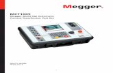 Megger CTER MCT1605 User Manual - · PDF fileSample PowerDB test form with results ... Megger MCT1605 test is a lightweight, ... carrier at once and notify Megger or it’s nearest