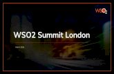 WSO2 Summit London 2018 Introduction