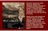 Alasdair , poet of the Gaelic · PDF fileOran an -t-Samhraidh, tr. Derick Thomson ... Gaelic tutor. Alasdair wrote his description of the campaign from the raising of the standard